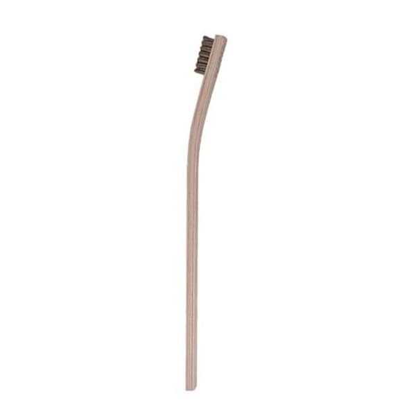 Gordon Brush 4x19 Row 0.012" Phosphor Bronze Wire 13-3/4" Curved Wood Handle 15SSL-003G-12 - main